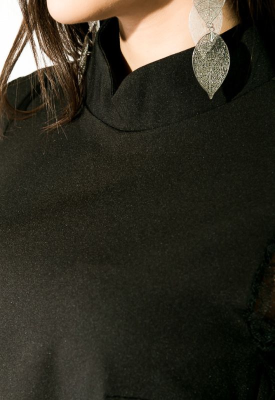 Сукня жіноча з мереживними рукавами 95P8014 (чорний)