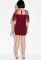 Платье женское с кружевными вставками 83P1527 (бордовый)