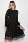 Сукня жіноча з мереживом на подолі 69PD943 (чорний)