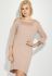 Платье женское с открытым плечом 76PD1120 (пудра)