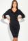 Сукня жіноча з відкритими плечима 490F001 (чорний)