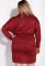 Платье женское с поясом 151P2948 (бордовый)