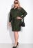 Платье женское с поясом 151P2948 (темно-зеленый)