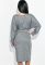 Сукня жіноча з поясом елегантна 76PD220 (світло-сірий)