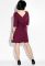 Сукня жіноча з гудзиками на спині 95P7071 (марсала)