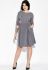 Сукня жіноча з ґудзиками на спині 95P7071 (попелястий)