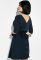 Сукня жіноча з ґудзиками на спині 95P7071 (темно-синій)