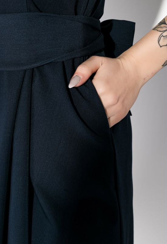 Сукня жіноча з ґудзиками на спині 95P7071 (темно-синій)