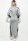 Сукня жіноча з розрізами з боків 70PD5005 (сірий/меланжевий) Сукня жіноча з розрізами з боків 70PD5005 (сірий/меланжевий)