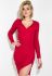 Платье женское с разрезом 79PD5563 (красный)