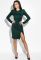 Сукня жіноча з розрізом 95P5023 (пляшковий)