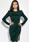 Сукня жіноча з розрізом 95P5023 (пляшковий)