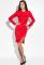 Сукня жіноча з розрізом 95P5023 (червоний)