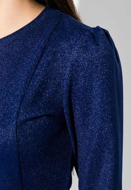 Платье женское с разрезом 95P5023 (синий)