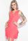 Сукня жіноча з рюшами 74PD144 (кораловий)