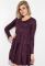 Платье женское с свободной юбкой 79PD5535 (фиолетовый)