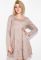 Платье женское с свободной юбкой 79PD5535 (пудра)
