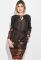 Сукня жіноча з квітковим принтом 68PD548 (шоколадний)