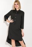 Платье женское с удлиненной спинкой 74PD343 (черный)