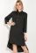 Платье женское с удлиненной спинкой 74PD343 (черный)
