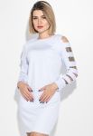 Платье женское с вырезами на рукавах 72PD141 (белый)