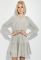 Платье женское с юбкой воланами 78PD5074 (светло-серый)