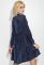 Сукня жіноча зі спідницею воланами 78PD5074 (темно-синій)