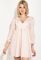 Сукня жіноча з завищеною талією 80PD1343 (пудра)