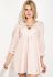 Платье женское с завышенной талией 80PD1343 (пудра)