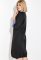 Платье женское спереди с разрезом 74PD312 (черный)
