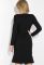 Платье женское спереди с разрезом 74PD312 (черный)