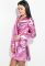 Платье женское стильное 72PD226 (розовый/металлик)