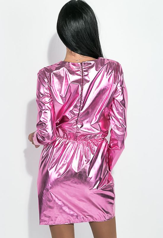 Сукня жіноча стильна 72PD226 (рожевий/металік)