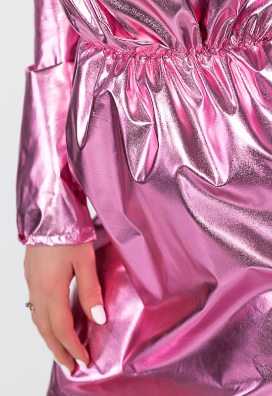 Сукня жіноча стильна 72PD226 (рожевий/металік)