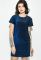 Платье женское свободного покроя с люриксом 64PD353-2 (электрик)