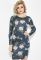 Платье женское цветочный принт 70PD5023 (синий)