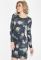 Платье женское цветочный принт 70PD5023 (синий)