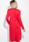Платье женское удлиненная спинка воротник гольф 74PD179 (красный)