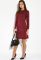 Сукня жіноча в стилі Casual 5500 (бордовий/меланжевий)
