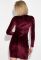 Платье женское велюр 70P002 (бордовый)