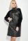 Сукня жіноча зимова з боковою блискавкою 74PD380 (чорний)