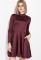 Платье-миди с иммитацией карманов на груди 78P05080 (вишневый)
