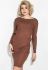 Платье-резинка однотонное 593K004 (капучино)