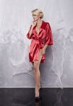 90 халат сатиновый DKaren (красный)