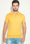 Поло мужское однотонное 50P305 (горчичный)