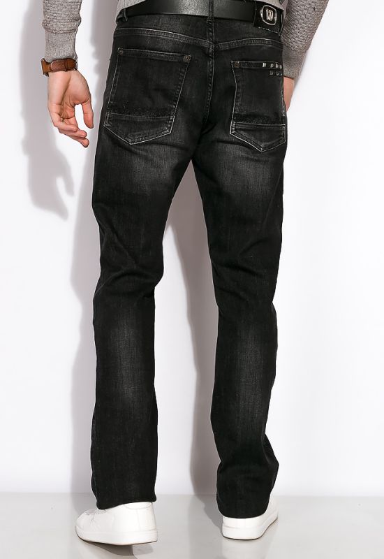 Потертые джинсы 120PFANG1429 (темно-серый)