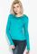 Пуловер жіночий з бісером на комірці 81PD888 (бірюзовий)