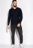 Пуловер 267F1198 (темно-синій)