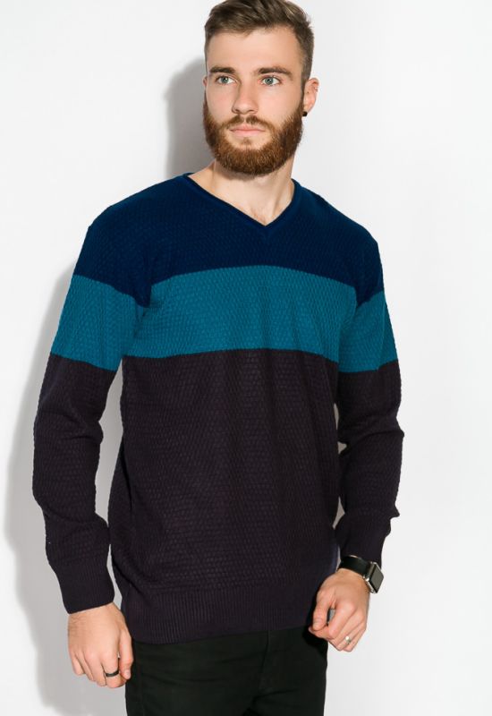 Пуловер 520F006 (темно-синий)