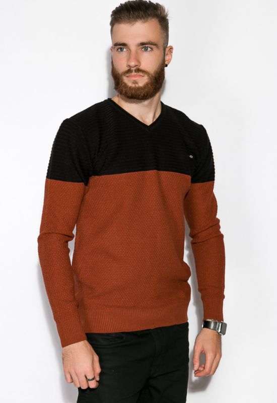 Пуловер 520F011 (кирпичный)